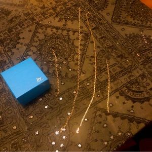 * 2 * BRAND NEW JTV Off Park Collection gold tone necklaces + matching bracelets